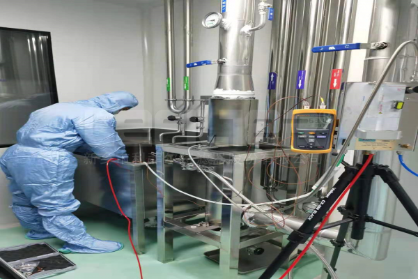 湖南某药厂纯蒸汽检测现场